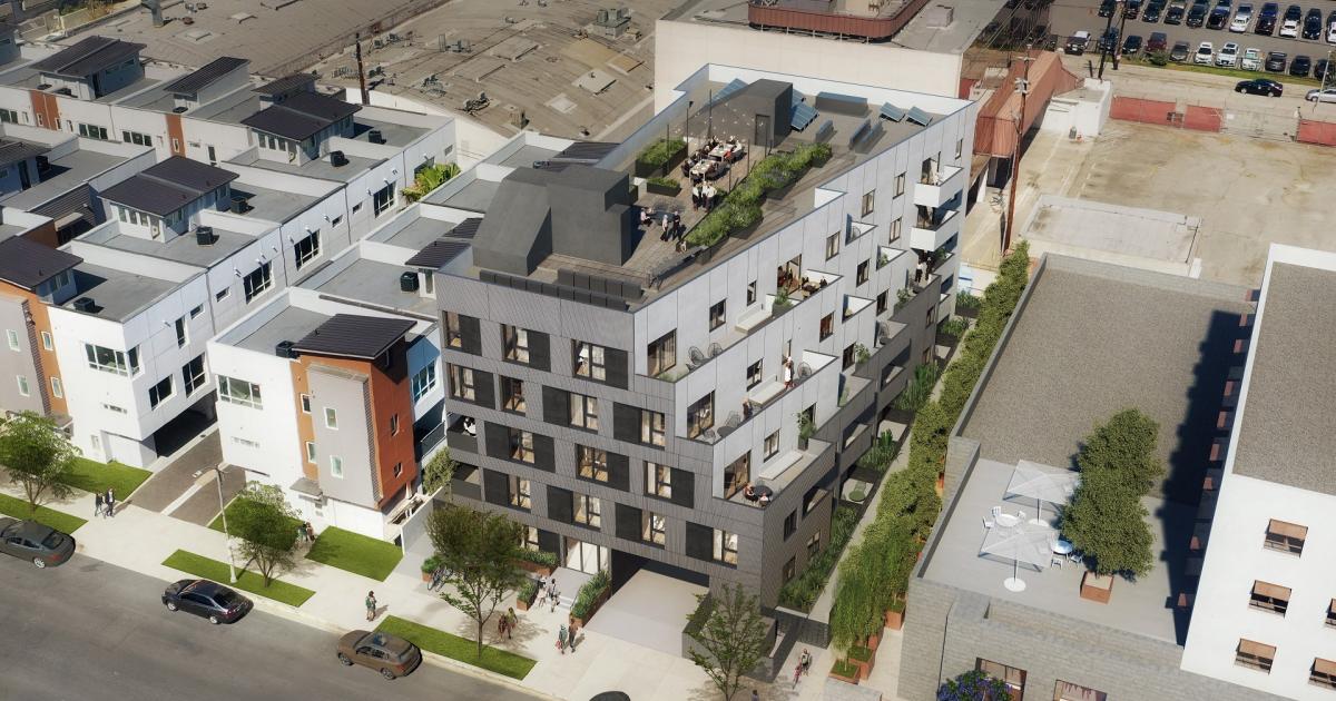 Terraced apartment complex under construction in Hollywood Urbanize LA